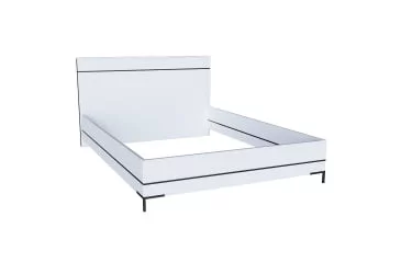 Кровать 1400 Норд ЛД.677.140.000 Белый/Черный