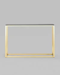 Консоль ТАУН 115x30 Золото (стекло smoke)