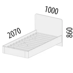 Детская кровать для мальчика Аляска 501.10