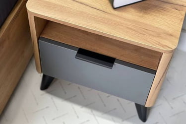 Тумба прикроватная Адам MSA-01 дуб крафт золотой/графит