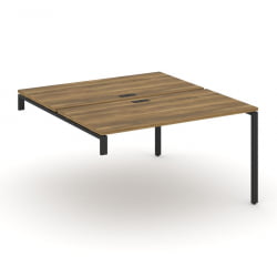 Двойной стол-надставка на опорную тумбу CONCEPT CN.DSN-003 Сандал Янтарный Антрацит