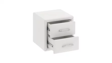 Тумба прикроватная с мягкой обивкой Элис тип 1 Белый