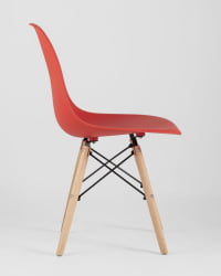 Стул Eames Style DSW красный (разборный каркас)