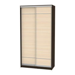 Шкаф-купе венге B-220х120х60-2(Венге-ДМ-D7D7)