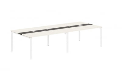 Переговорный стол EDIS EUCT 3114 Ясень Траун Мокко Белый