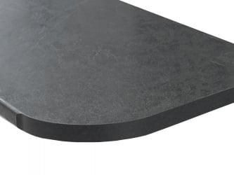 Столешница ПФР2 16.150 Луна (правая радиусная) 1500 мм Черный