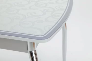 Стол обеденный Чикаго КЗ(6191) серый,завитки серые