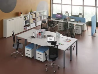 Бенч-система две столешницы New Line NLN36318224 Дуб шамони светлый