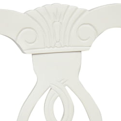 Стул Афродита/ Aphrodite дерево гевея, 46х54х99см, Ivory white, ткань кремовая с рисунком (3321)