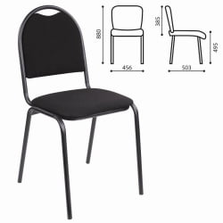 Офисный стул РС00Л ткань Черный