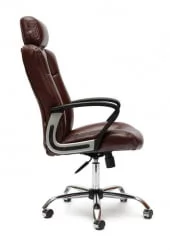 Кресло руководителя Oxford хром коричневый 2 TONE
