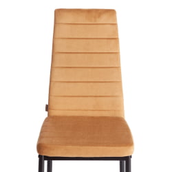 Стул Easy (mod. JSC02-1) металл, флок, 41 х 52 х 96 см, brown (золотисто - коричневый) HLR12 / черный