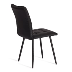 Стул обеденный Bari LT, экокожа, черная, 41х55х89 см