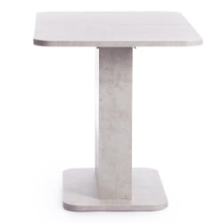 Раздвижной стол SMART ЛДСП, 105-140х68,6х75 см, Белый бетон/Белый