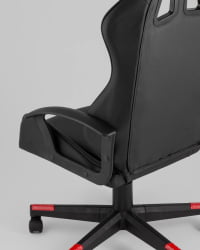 Кресло спортивное TopChairs Warden черно-красный