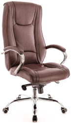 Кресло руководителя King M экокожа Коричневый