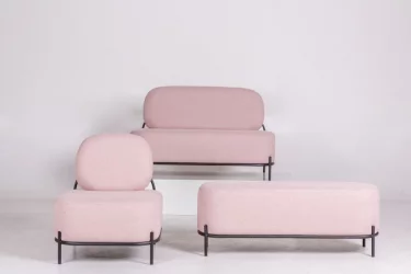 Диван с подушкой Gawaii 2-х мест Розовый