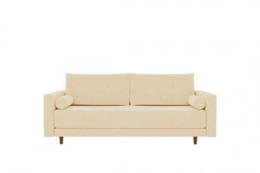 Коричневый диван Санднес (Berhouse) Цвет фасада: Левис 04 велюр; Тип: Прямой; Материал фасада: Металл/Велюр