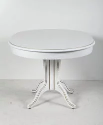 Круглый раздвижной стол Орион-5 (d1200) тон 1 с золотой патиной