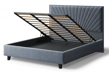 Кровать Леона, 2000x1600мм, серый