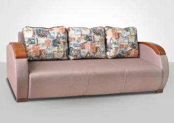 Диван-кровать Европа-2 эйвон 120 лаки дарк браун акварель берри