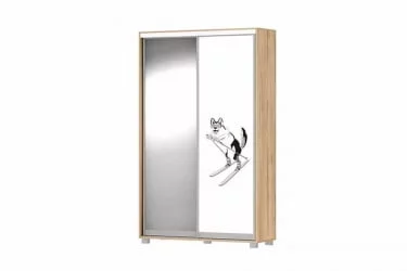 Детский шкафы-купе Хаски 23 Дуб Ирландский Белый