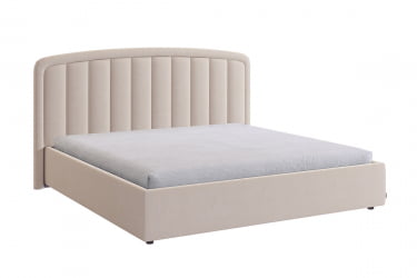 Кровать 1.8 Сиена 2 с подъем. механизмом ZP.KM1.8-03 крем (велюр)