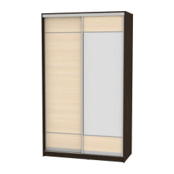 Шкаф-купе B-220х135х60-1(Венге-ДМ-D7D8)