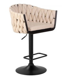 Стул барный DOBRIN LEON (бежевая ткань (LAR 275-1)) 2 шт