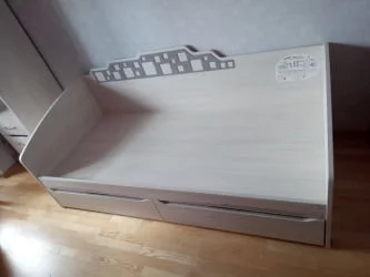 Детская кровать с бортиком Мегаполис 55.11 Сосна Астрид