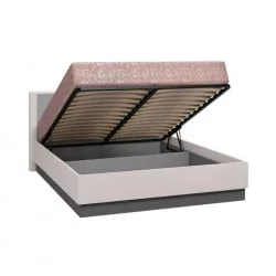 Кровать Вива 140х200 с подъемным механизмом Белая Белый глянец