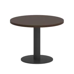 Стол журнальный круглый HOME OFFICE VR.SP-5-60.1G Венге Цаво/Антрацит металл