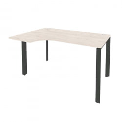 Стол эргономичный левый на П-образном м/к ONIX O.MP-SA-2L Денвер Светлый/Антрацит