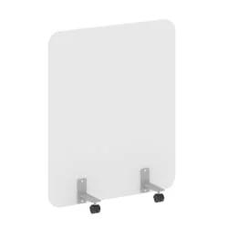 Перегородка на металлических опорах, на роликах Р-лине  ДП.Р-100-120 Белый / R-line DP.R-100-120