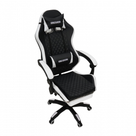 Геймерское кресло 892-1 цвет черный/белый с массажем 892-1-black-white-mass
