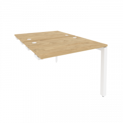 Стол-приставка двойной на П-образном м/к к опорным элем. ONIX O.MP-D.SPR-1.7 Тиквуд Светлый/Белый