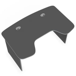 Компьютерный стол с надстройкой SKILLL STG 1385.1 антрацит/металлик