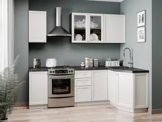 Тумба кухонная 300 Джулия ЛД 284.010.000.043 Черный Белый