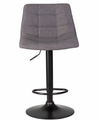 Стул барный DOBRIN TAILOR BLACK Серая ткань 188-55