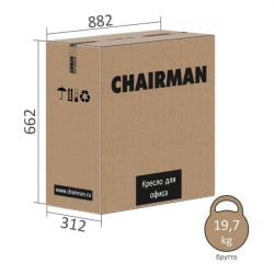 Кресло руководителя Chairman 702 ЭКО Коричневый