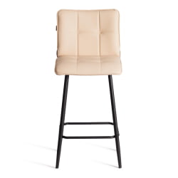 Барный стул Bari/Бари экокожа , бежевый, 42х55х99 см