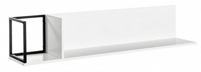 Полка в гостиную City большая белый