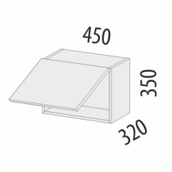 Антресоль (с системой плавного закрывания) Бруклин 101.104.1