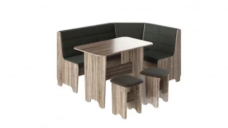 Уголок для маленькой кухни Техас Исп.2 Дуб Сонома трюфель/Кашемир коричневый