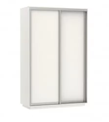 Шкаф-купе белый лдсп Экспресс Дуо Элемент 1200х2400h Белый снег