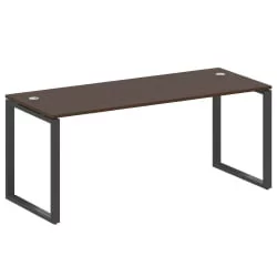 Стол письменный на О-образном м/к METAL SYSTEM БО.СП-5 Венге/Антрацит