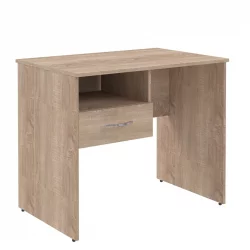 Стол письменный (S-900) L с левой подвесной тумбой Дуб Сонома Светлый