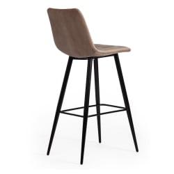 Барный стул CHILLY (mod.7095б) ткань/металл, 53х44х104 см, высота до сиденья 76 см, бежевый barkhat 5/черный