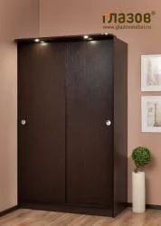 Двустворчатый гардеробный шкаф Эко 33 Композиция Венге