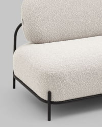 Диван Стоун ткань букле Молочный